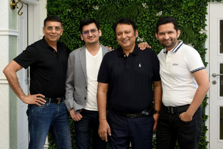 Left to right - Anil Jain, Gaurav Jain, Dr Apoorv Ranjan Sharma and Anuj Golecha